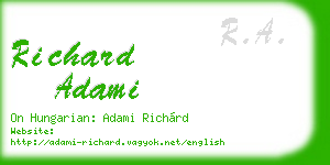 richard adami business card